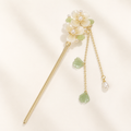 Ivory Pear Blossom Pearl Tassel Hair Stick