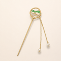 Auspicious Cloud Fan Tassel Hair Stick