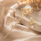 Sakura Jade Ring Butterfly Hair Stick