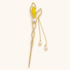 Golden Koi Tail Pearl Hair Stick