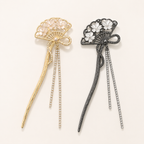 Floral Fan Rhinestone Hair Stick
