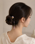 Blush Mist Tassel Hair Stick