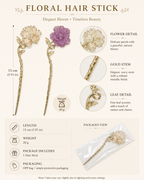 Peony Floral Hair Stick