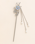 Iridescent Flower Tassel Hair Stick