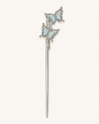 Moonstone Double Butterfly Hair Stick