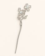 Double Flower Moonstone Hair Stick