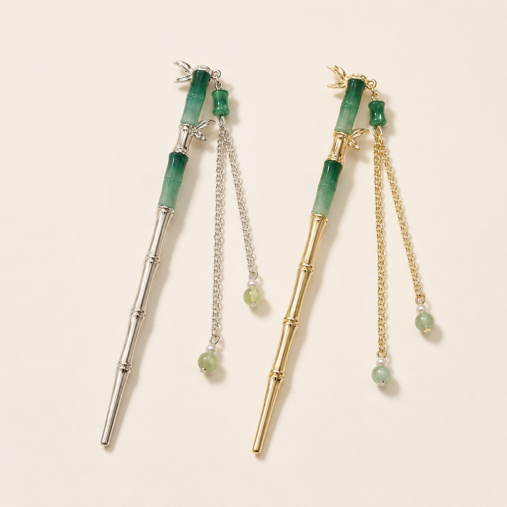 Double Bamboo Hair Stick