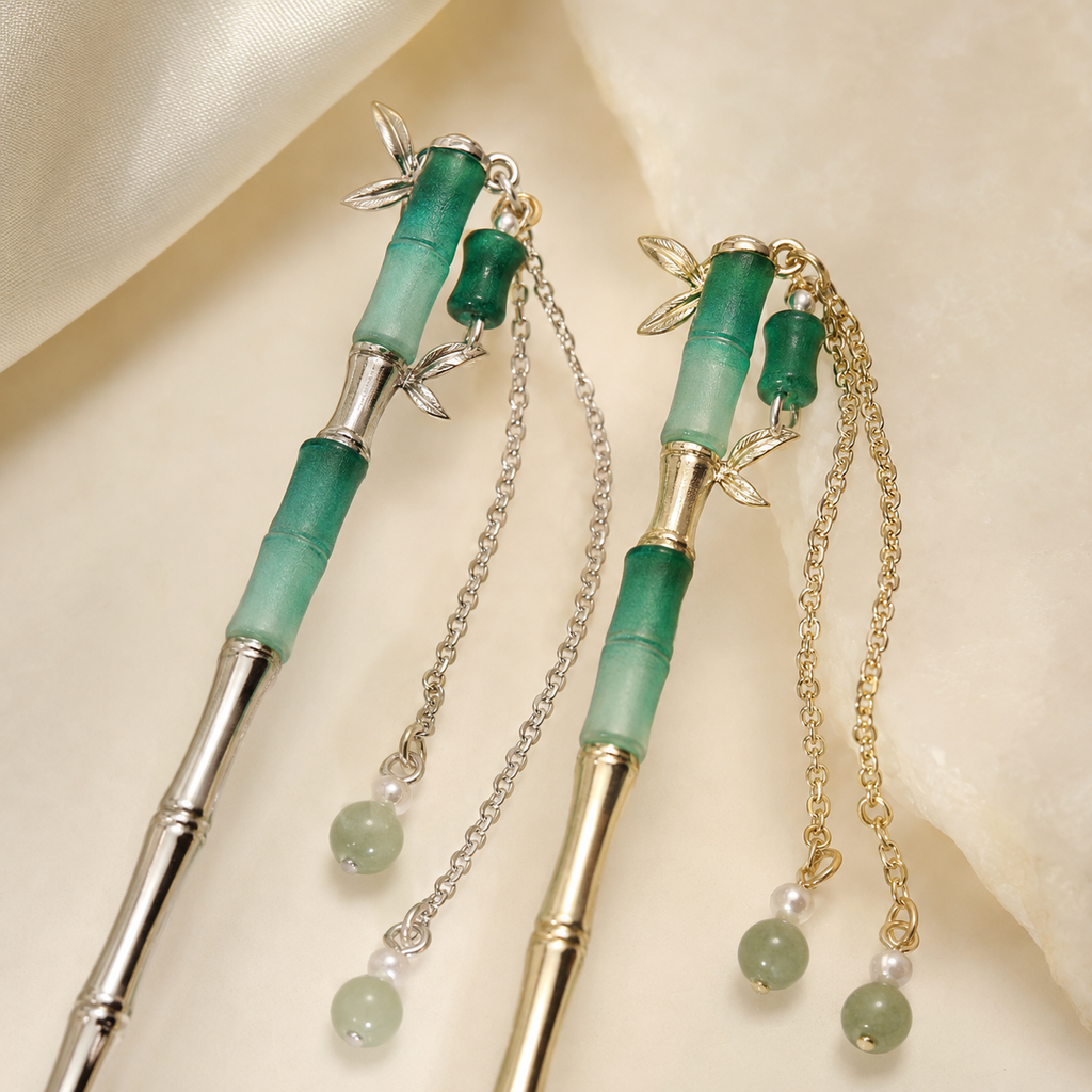 Double Bamboo Hair Stick