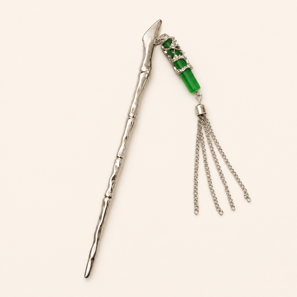 Bamboo Tassel Hair Stick