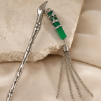 Bamboo Tassel Hair Stick