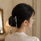 Bamboo Tassel Hair Stick