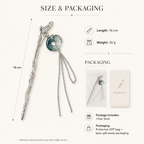 Peace Buckle Tassel Hair Stick