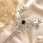 Midnight Violet Butterfly Hair Stick