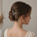 Midnight Violet Butterfly Hair Stick