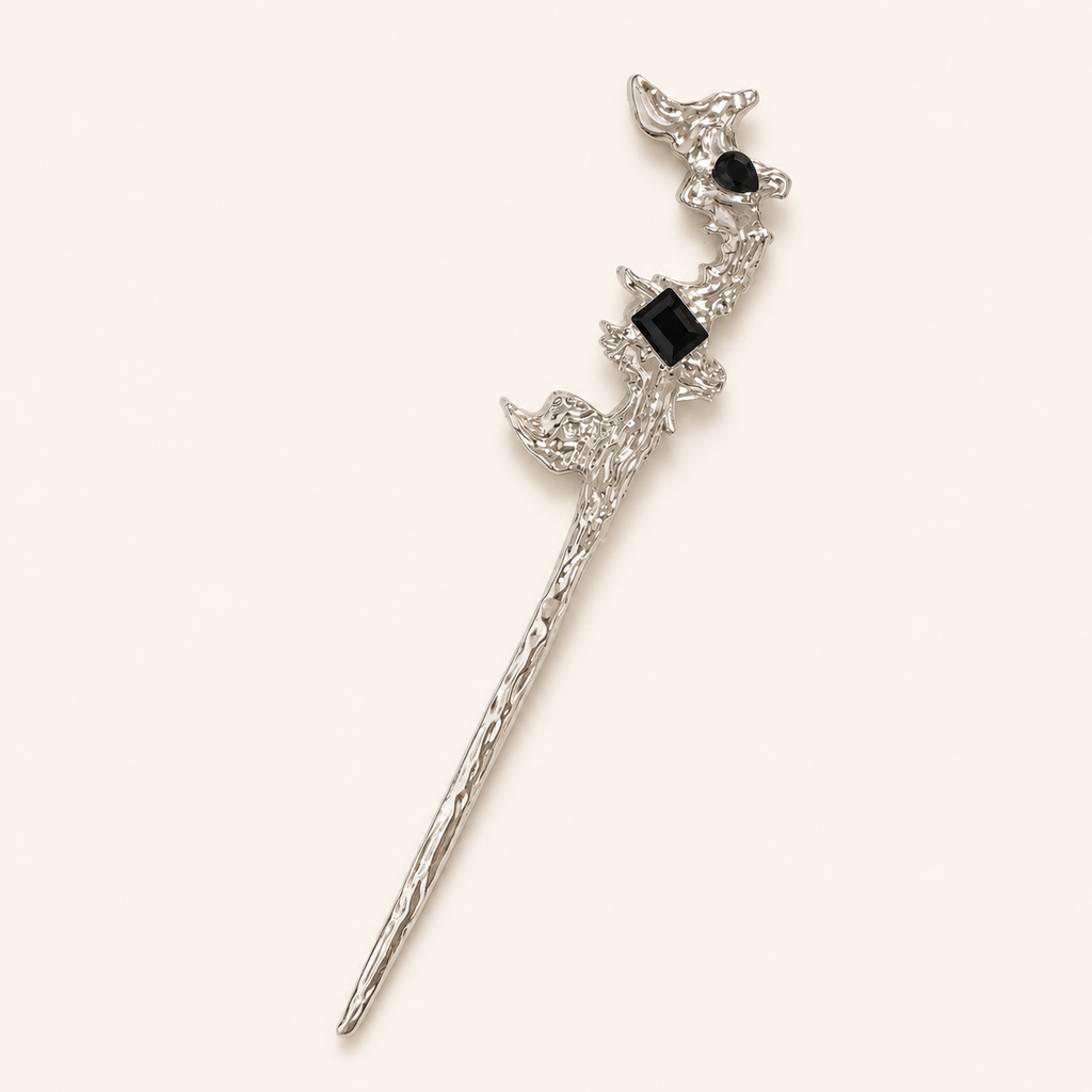 Black Zircon Vine Hair Stick