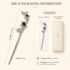 Black Zircon Vine Hair Stick
