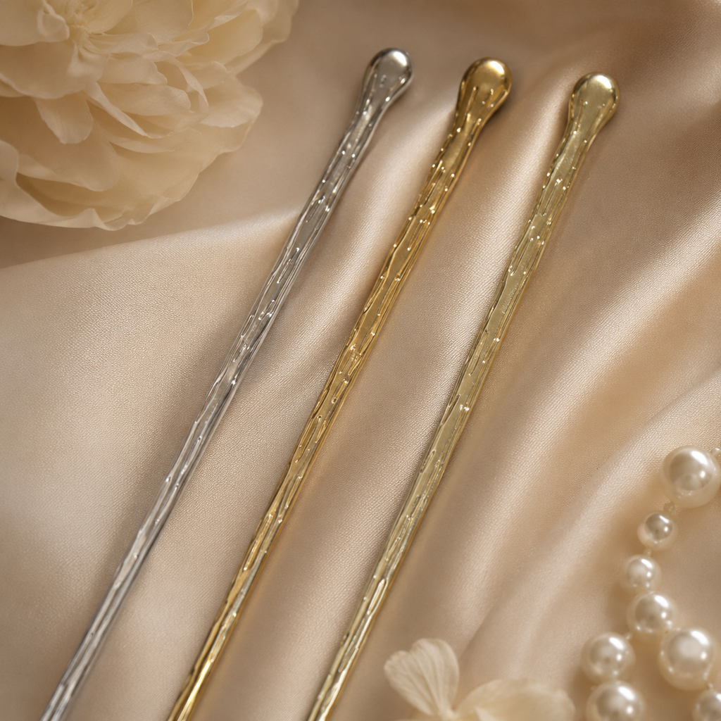 Minimalist Droplet Hair Stick