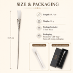 White Crystal Filigree Hair Stick