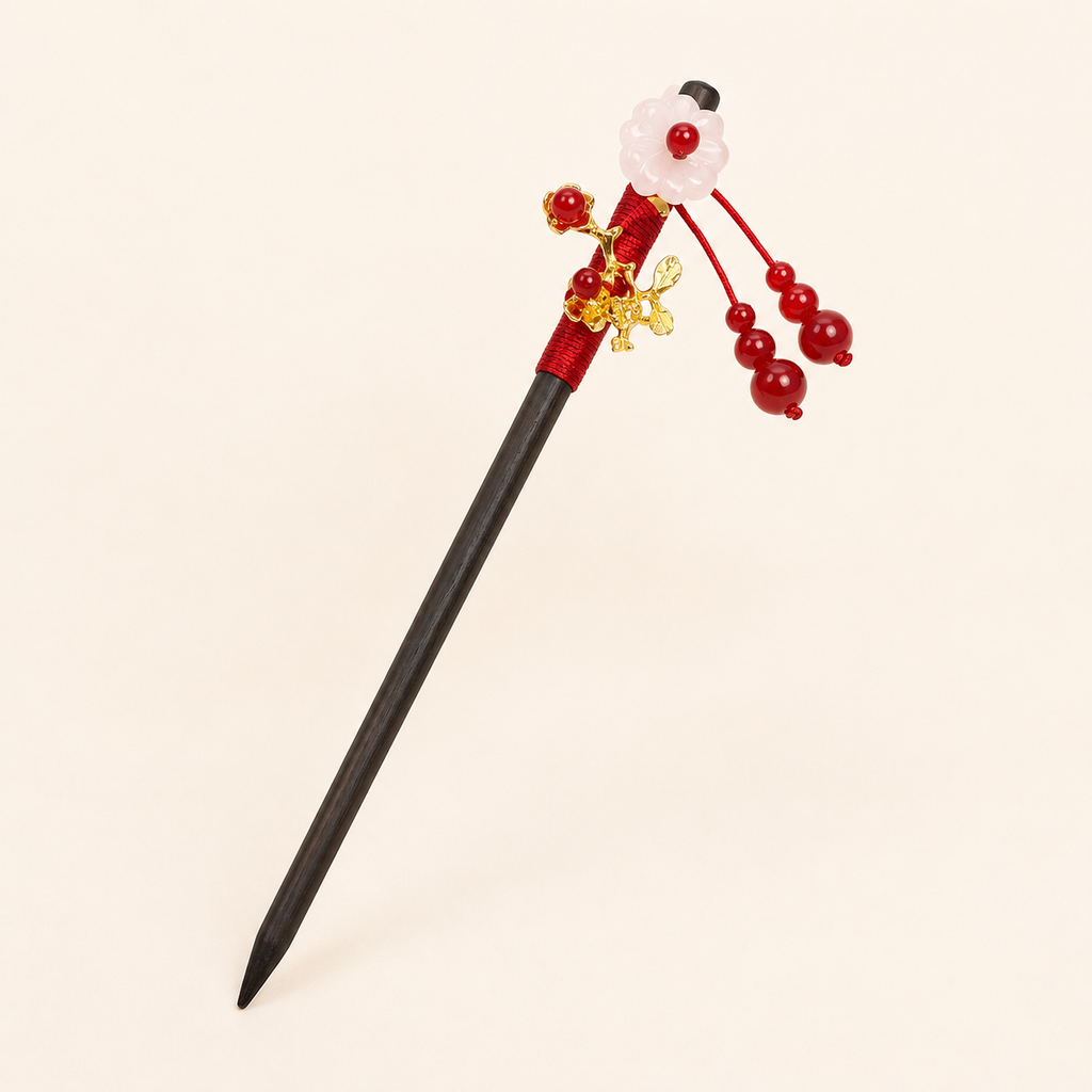 Double Red Bean Hair Stick
