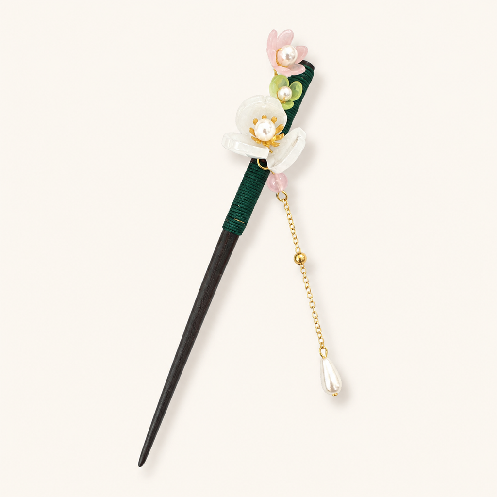 Three Blossom Grace Hair Stick
