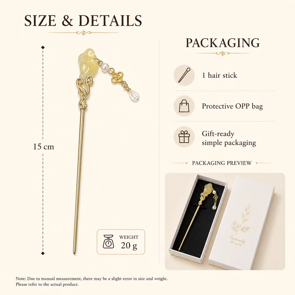 Auspicious Cloud Ruyi Pearl Hair Stick