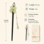 Pale Green Blossom Hair Stick