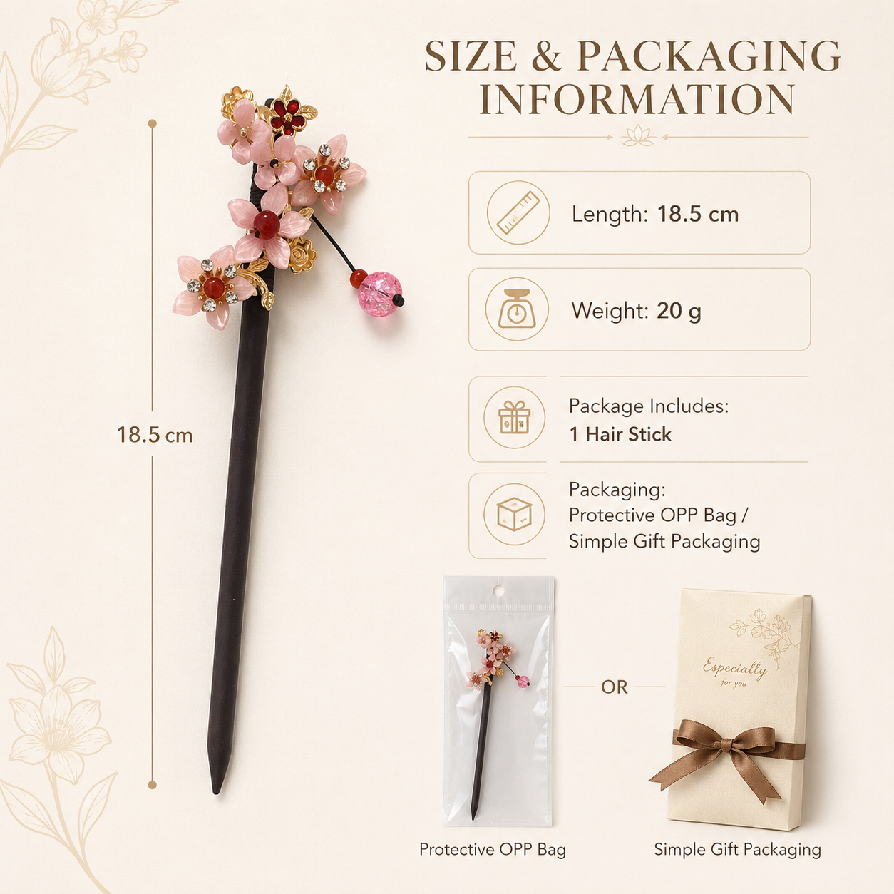 Blushing Sakura Hair Stick
