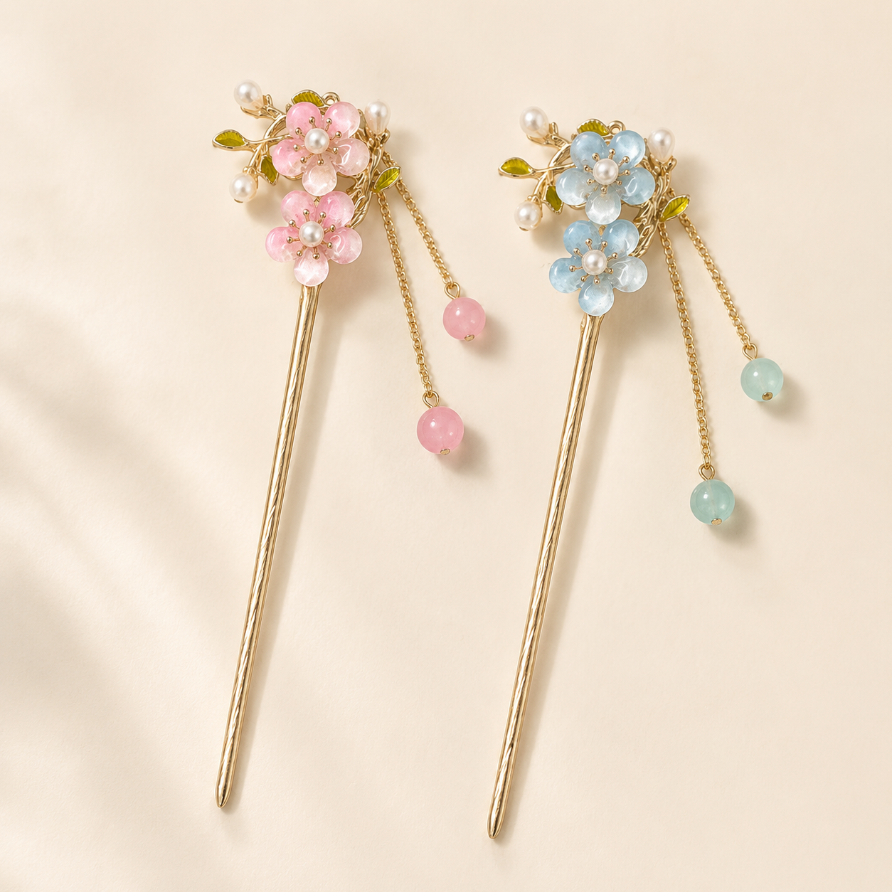 Double Peach Blossom Hair Stick